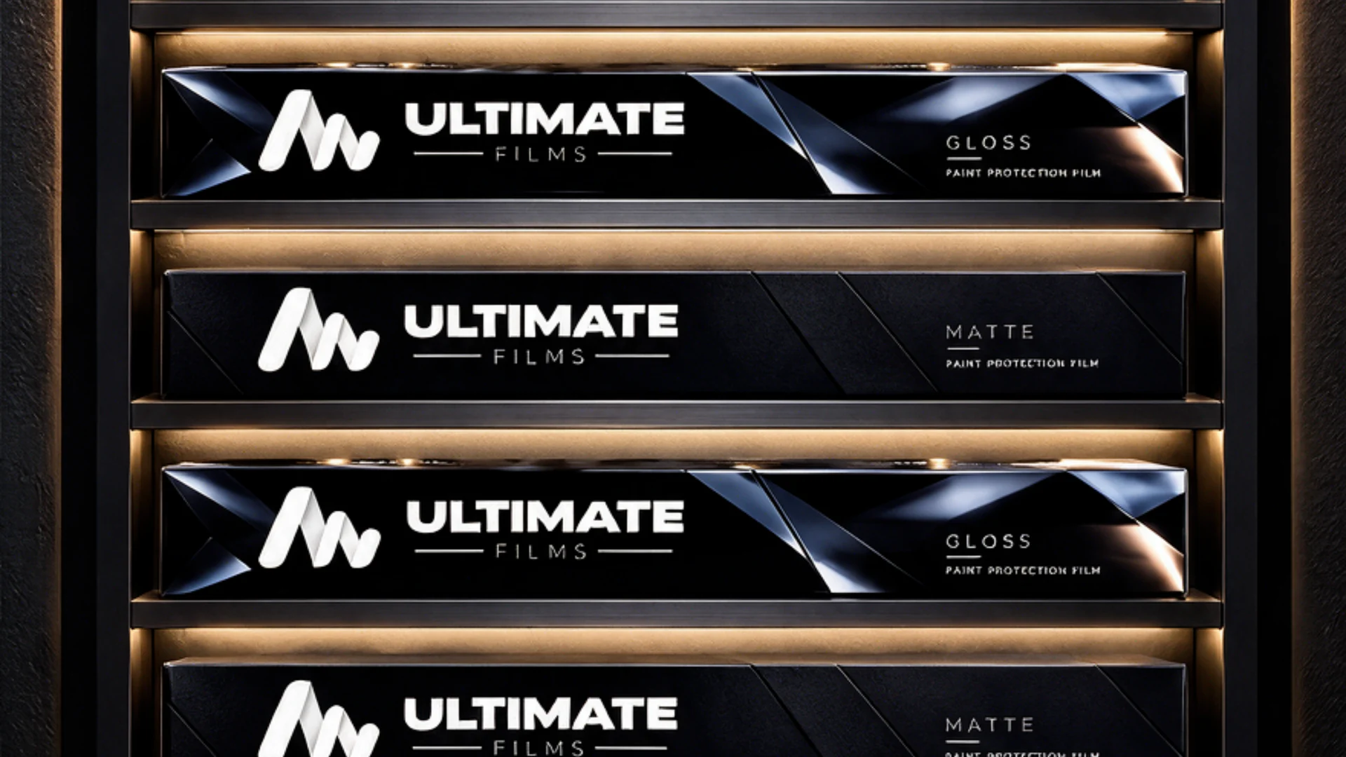 Rafta dizili Ultimate rulo kutuları